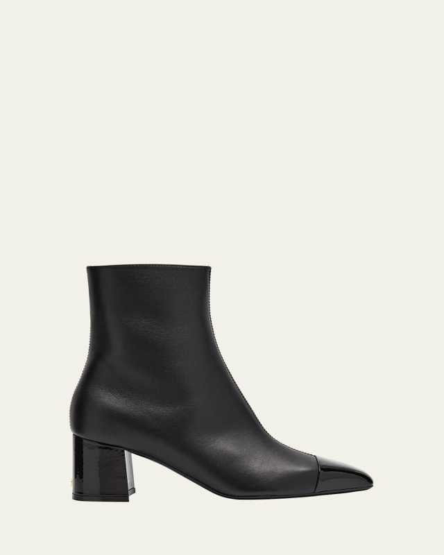 Sambi Cap-Toe Ankle Booties
